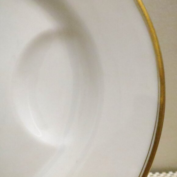 Oval Meat Serving Platter 15.75 Theodore Haviland Limoges Porcelain Double Gold - Picture 2 of 3
